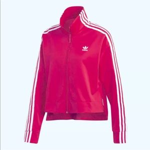 Adidas track jacket pink